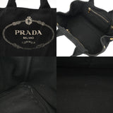 PRADA プラダ カナパ トート ブラック B1877B レディース キャンバス ハンドバッグ Bランク 中古 銀蔵