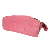 BALENCIAGA バレンシアガ ザ シティ ピンク レディース ラムスキン 2WAYバッグ Bランク 中古 銀蔵