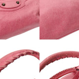 BALENCIAGA バレンシアガ ザ シティ ピンク レディース ラムスキン 2WAYバッグ Bランク 中古 銀蔵
