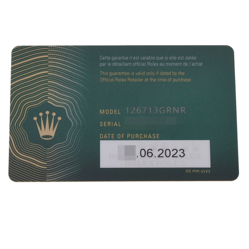 ロレックス GMTマスター2 126713GRNR 8桁 ランダム番 黒 メンズ 腕時計 自動巻き 銀蔵