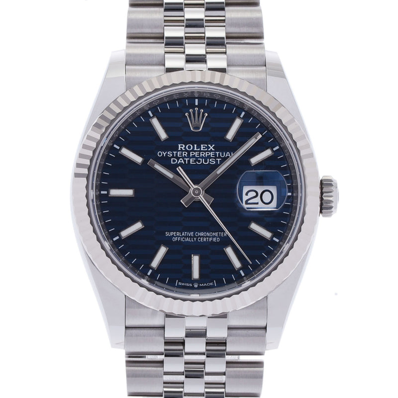 ロレックス デイトジャスト 126234 ランダム番 ブライトブルー メンズ 腕時計 自動巻き 銀蔵