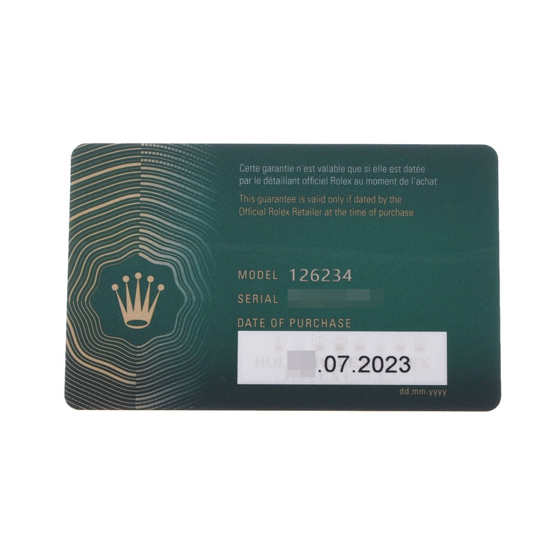 ロレックス デイトジャスト 126234 ランダム番 ブライトブルー メンズ 腕時計 自動巻き 銀蔵