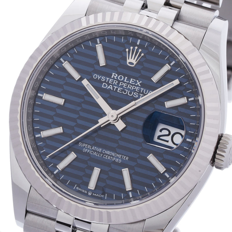 ロレックス デイトジャスト 126234 ランダム番 ブライトブルー メンズ 腕時計 自動巻き 銀蔵