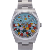 ロレックス オイスターパーペチュアル 41 セレブレーション 124300 31X-(8桁 ランダム番) ターコイズブルー メンズ 腕時計 自動巻き 銀蔵