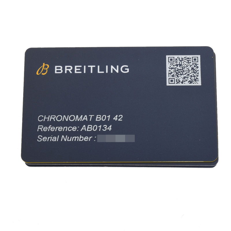 BREITLING ブライトリング クロノマットB01 42 AB0134 メンズ SS 腕時計 自動巻き シルバー文字盤 Aランク 中古 銀蔵