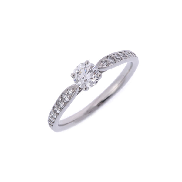 TIFFANY&Co. ティファニー ハーモニー ダイヤ0.38ct G-VS2-3EX #11.5 一粒ダイヤ ハーフエタニティ - 11.5号 レディース Pt950プラチナ リング・指輪 Aランク 中古 銀蔵