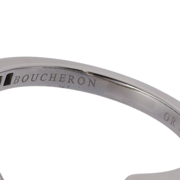 BOUCHERON ブシュロン アバリング #52 ハーフエタニティ 11号 レディース K18ホワイトゴールド リング・指輪 Aランク 中古 銀蔵