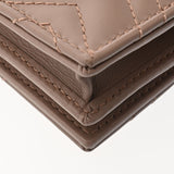 GUCCI グッチ GGマーモント ベージュ GP金具 735429 レディース レザー 二つ折り財布 Aランク 中古 銀蔵