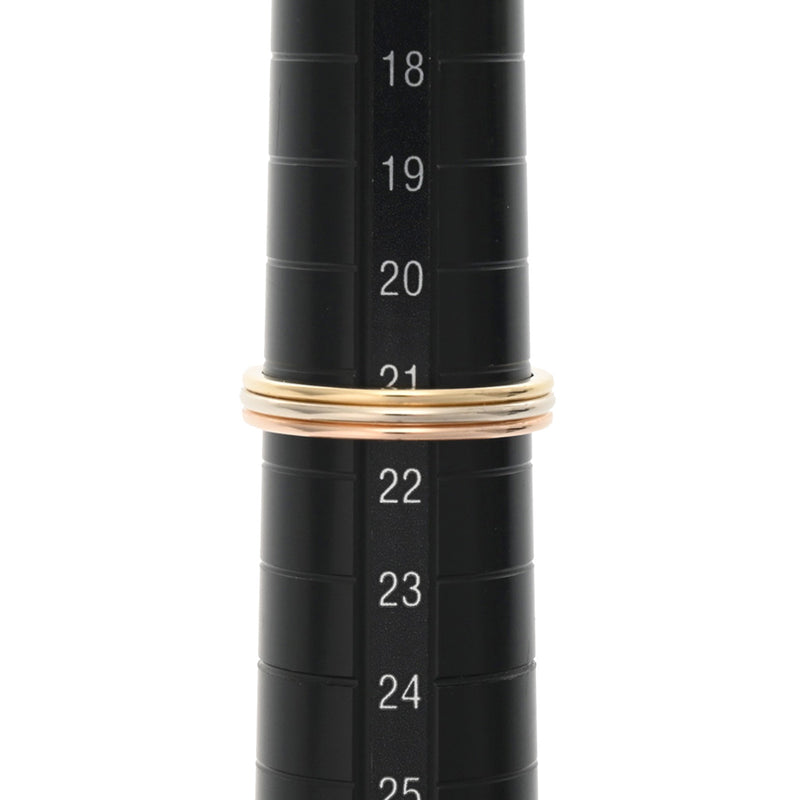 CARTIER カルティエ スリーゴールドウエディングリング #62 21.5号 レディース K18YG/WG/PG リング・指輪 Aランク 中古 銀蔵