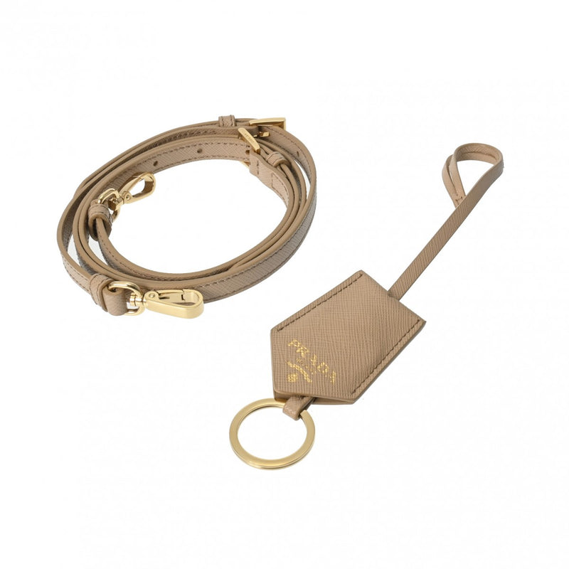 PRADA プラダ トライアングルジャガード 2WAY ベージュ PR-1BA354TRI レディース ジャガード トートバッグ 未使用 銀蔵