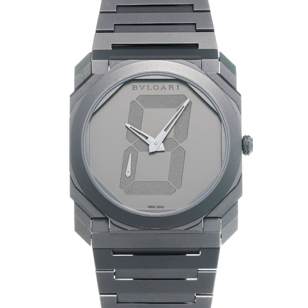 BVLGARI ブルガリ オクト フィニッシモ BG040TXT メンズ TI 腕時計 自動巻き グレー文字盤 Aランク 中古 銀蔵