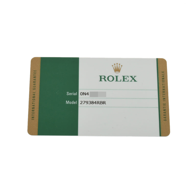 ROLEX ロレックス デイトジャスト 10Pダイヤ 279384RBR レディース SS/WG 腕時計 自動巻き シェル文字盤 Aランク 中古 銀蔵