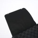 LOUIS VUITTON ルイヴィトン ダミエグラフィット ディストリクトPM NM 黒/グレー N41028 メンズ ダミエグラフィットキャンバス ショルダーバッグ ABランク 中古 銀蔵