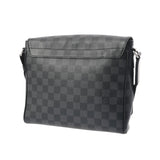 LOUIS VUITTON ルイヴィトン ダミエグラフィット ディストリクトPM NM 黒/グレー N41028 メンズ ダミエグラフィットキャンバス ショルダーバッグ ABランク 中古 銀蔵