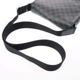 LOUIS VUITTON ルイヴィトン ダミエグラフィット ディストリクトPM NM 黒/グレー N41028 メンズ ダミエグラフィットキャンバス ショルダーバッグ ABランク 中古 銀蔵