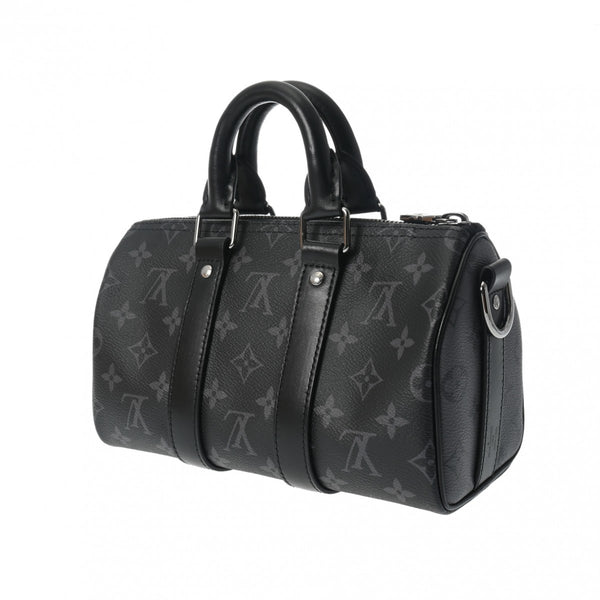 LOUIS VUITTON ルイヴィトン モノグラムエクリプス キーポル バンドリエール 25 2WAY ブラック M46271 メンズ モノグラムキャンバス ハンドバッグ 新品 銀蔵