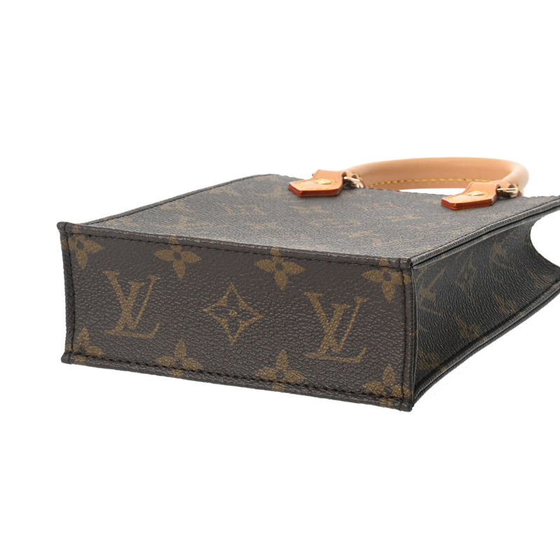 LOUIS VUITTON ルイヴィトン モノグラム プティット サックプラ 2WAY ブラウン M81295 レディース モノグラムキャンバス ハンドバッグ 新同 中古 銀蔵