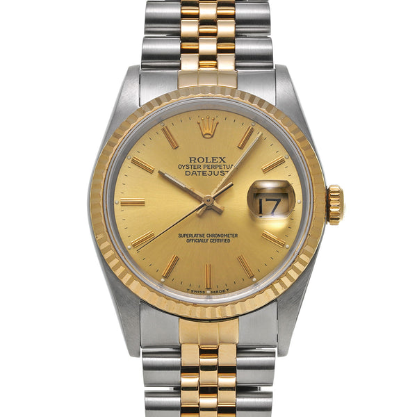 ROLEX ロレックス デイトジャスト 16233 メンズ 腕時計 自動巻き Aランク 中古 銀蔵