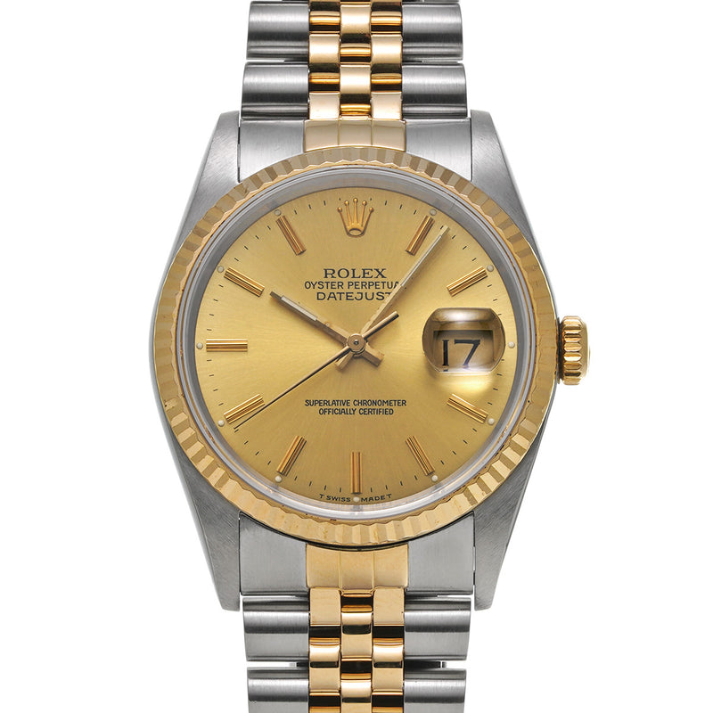 ROLEX ロレックス デイトジャスト 16233 メンズ 腕時計 自動巻き Aランク 中古 銀蔵