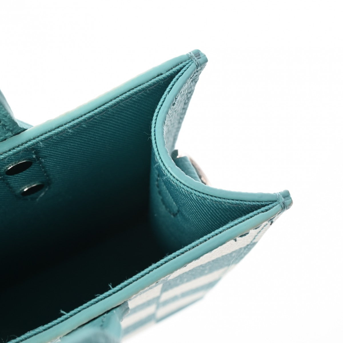 ルイヴィトン ダミエ チェッカーボード サックプラ XS ブルー ホワイト