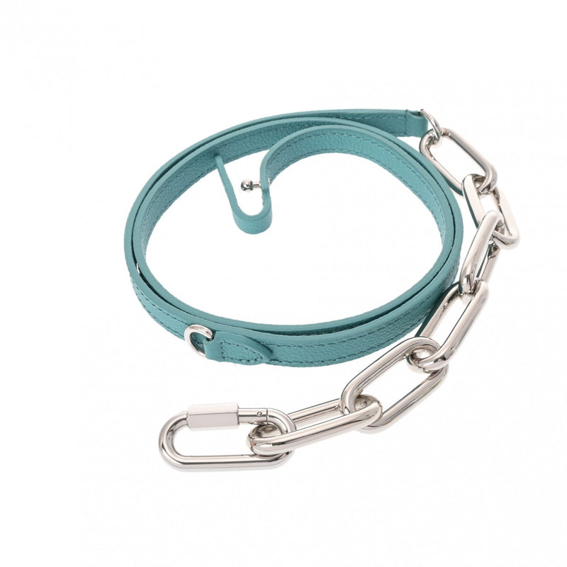 LOUIS VUITTON ルイヴィトン ダミエ チェッカーボード サックプラ XS ブルー ホワイト N60495 メンズ レザー ハンドバッグ Aランク 中古 銀蔵