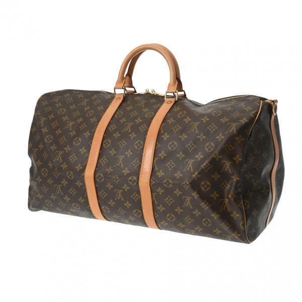 LOUIS VUITTON ルイヴィトン モノグラム キーポル バンドリエール 55 ブラウン M41414 ユニセックス モノグラムキャンバス ボストンバッグ Bランク 中古 銀蔵