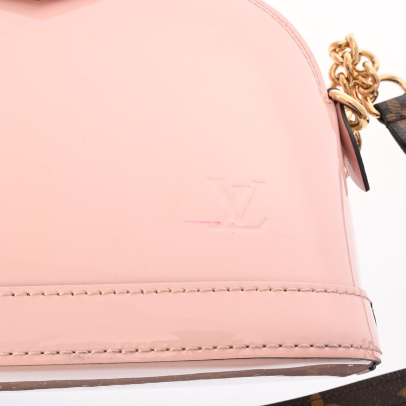 LOUIS VUITTON ルイヴィトン ヴェルニ アルマ MINI チェーン ローズバレリーヌ M52750 レディース ショルダーバッグ Bランク 中古 銀蔵