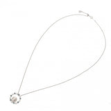 MIKIMOTO ミキモト パール ダイヤ 0.26ct アレキサンドライト 0.40ct レディース K18ホワイトゴールド ネックレス Aランク 中古 銀蔵