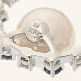 MIKIMOTO ミキモト パール ダイヤ 0.26ct アレキサンドライト 0.40ct レディース K18ホワイトゴールド ネックレス Aランク 中古 銀蔵