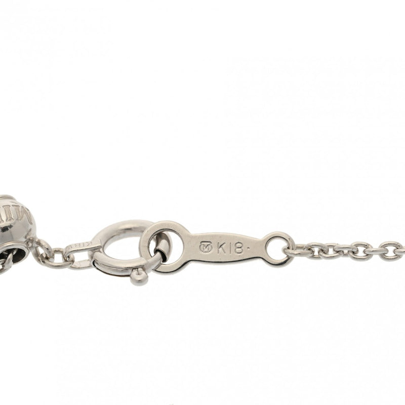 MIKIMOTO ミキモト パール ダイヤ 0.26ct アレキサンドライト 0.40ct レディース K18ホワイトゴールド ネックレス Aランク 中古 銀蔵