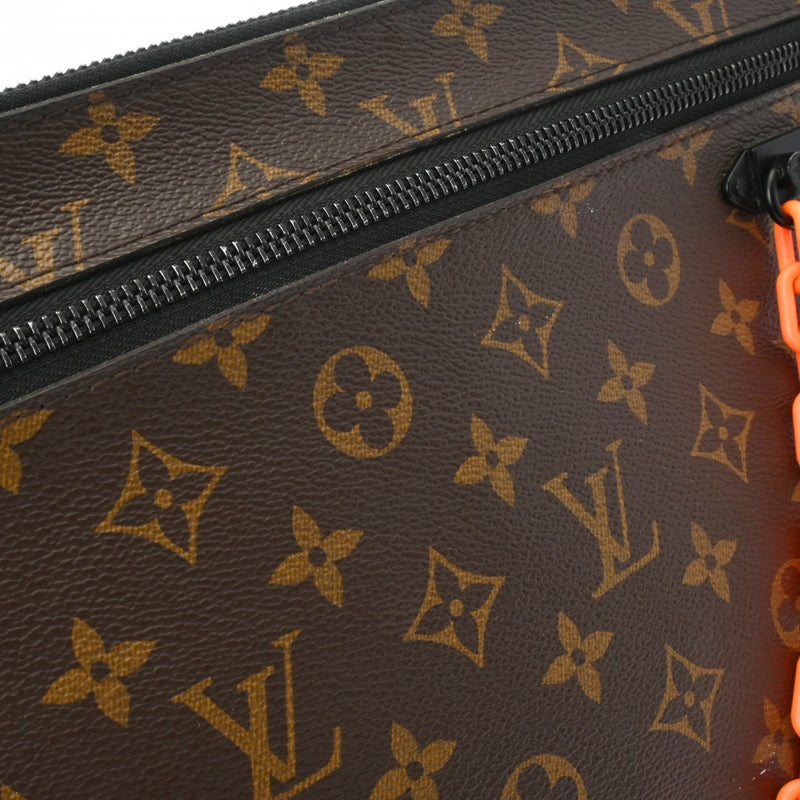 LOUIS VUITTON ルイヴィトン モノグラム ソーラレイポシェット クラッチバッグ ブラウン/黒/オレンジ M44484 メンズ モノグラムキャンバス セカンドバッグ Bランク 中古 銀蔵