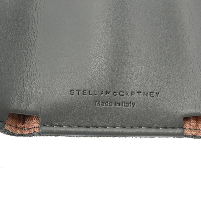 STELLA MCCARTNEY ステラマッカートニー ファラベラスモールウォレット グレー レディース ポリエステル 三つ折り財布 新同 中古 銀蔵