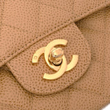 CHANEL シャネル マトラッセ チェーンショルダー  ベージュ ユニセックス キャビアスキン ショルダーバッグ Aランク 中古 銀蔵