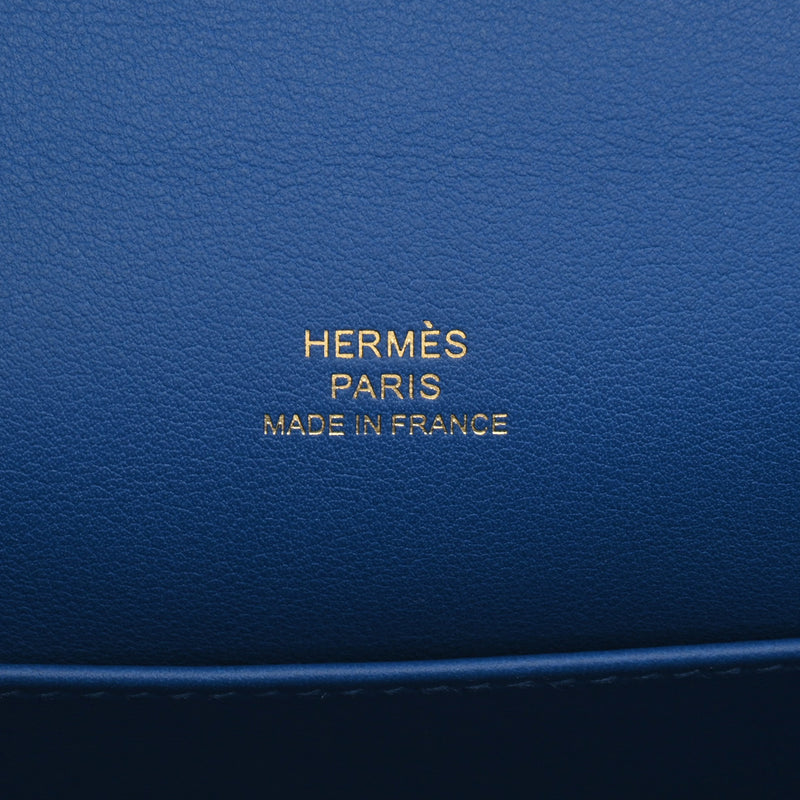 HERMES エルメス ポシェットケリー ブルーフランス Z刻印(2021年頃) レディース スイフト ハンドバッグ 新同 中古 銀蔵