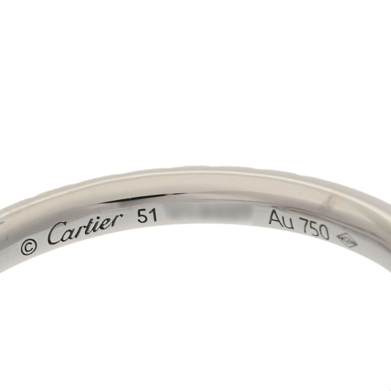 CARTIER カルティエ ジュストアンクル #51 ダイヤ 8.5号 レディース K18ホワイトゴールド リング・指輪 Aランク 中古 銀蔵