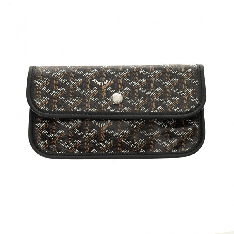 GOYARD ゴヤール サンルイ PM 黒/茶 ユニセックス PVC トートバッグ 新品 銀蔵