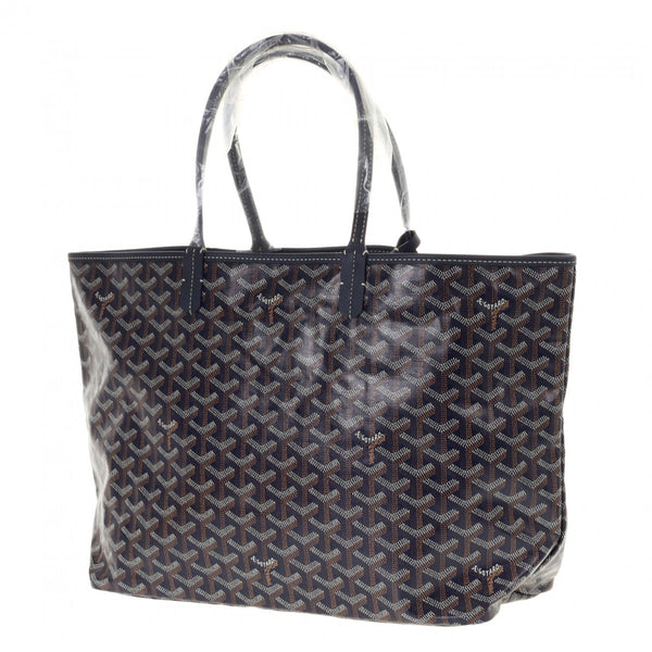 GOYARD ゴヤール サンルイ PM ネイビー ユニセックス PVC トートバッグ 新品 銀蔵