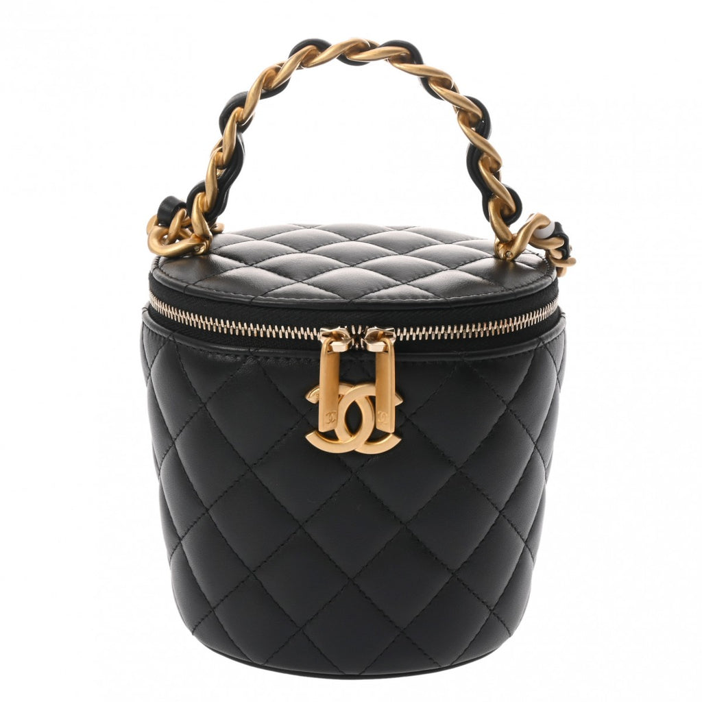 CHANELシャネル マトラッセ チェーンショルダーバッグ バニティ ラムスキン CHANEL シャネル ラムスキン マトラッセ バニティバック チェーン