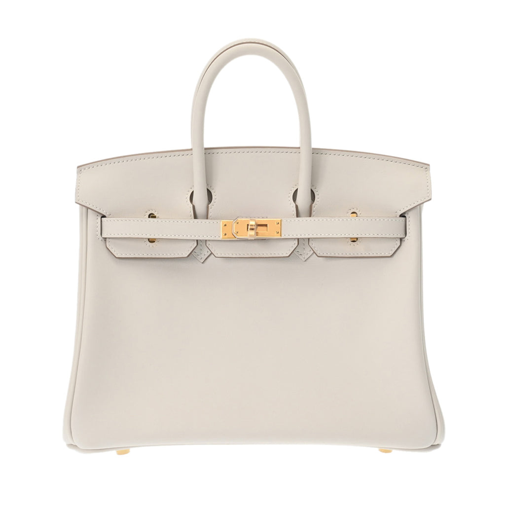 【ロコ様】美品 HERMES オズ ホワイト シルバー金具　35ハーフ　箱無し ロコ様】美品 HERMES オズ ホワイト シルバー金具 35ハーフ 箱無し