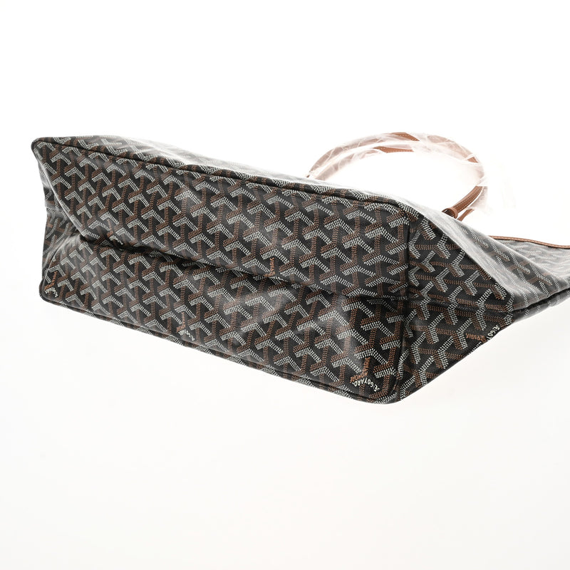 GOYARD ゴヤール サンルイ GM ブラック/ブラウン レディース PVC レザー トートバッグ 新品 銀蔵