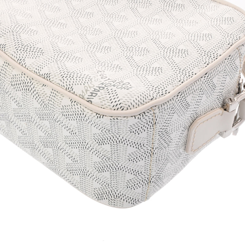 GOYARD ゴヤール カップヴェール PM ホワイト CAPVE2PMLTY50CL50P メンズ PVC/レザー ショルダーバッグ 新同 中古 銀蔵