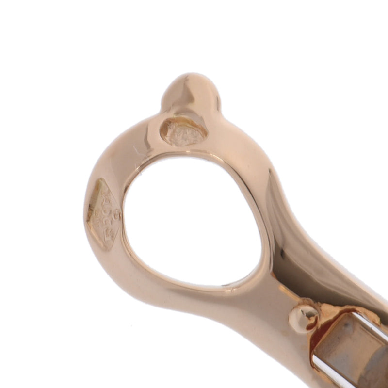 VAN CLEEF & ARPELS ヴァンクリーフ＆アーペル ヴィンテージアルハンブラ ゴールド/レッド レディース K18イエローゴールド YG カーネリアン ピアス Aランク 中古 銀蔵