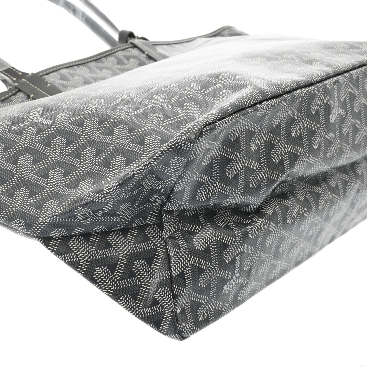 ゴヤールサンルイ PM グレー ユニセックス PVC トートバッグ GOYARD