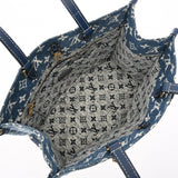 LOUIS VUITTON ルイヴィトン モノグラム オンザゴー MM 2WAYトート マリーヌ M59608 レディース モノグラムジャガードデニム ハンドバッグ Aランク 中古 銀蔵