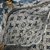 LOUIS VUITTON ルイヴィトン モノグラム オンザゴー MM 2WAYトート マリーヌ M59608 レディース モノグラムジャガードデニム ハンドバッグ Aランク 中古 銀蔵