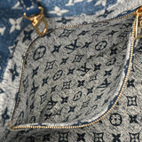 LOUIS VUITTON ルイヴィトン モノグラム オンザゴー MM 2WAYトート マリーヌ M59608 レディース モノグラムジャガードデニム ハンドバッグ Aランク 中古 銀蔵