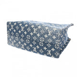 LOUIS VUITTON ルイヴィトン モノグラム オンザゴー MM 2WAYトート マリーヌ M59608 レディース モノグラムジャガードデニム ハンドバッグ Aランク 中古 銀蔵