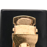 CHANEL シャネル カメリア ココマーク バレッタ 03年モデル ブラック レディース GP バレッタ Bランク 中古 銀蔵