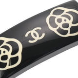 CHANEL シャネル カメリア ココマーク バレッタ 03年モデル ブラック レディース GP バレッタ Bランク 中古 銀蔵