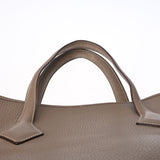 HERMES エルメス ヴィクトリア カバス 35 エトゥープ □K刻印(2007年頃) レディース トリヨンクレマンス ハンドバッグ Bランク 中古 銀蔵